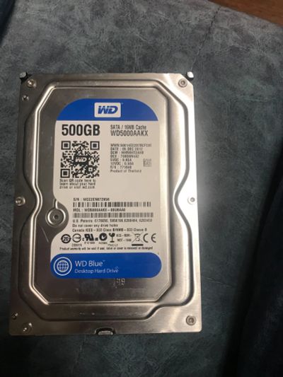 Лот: 17971355. Фото: 1. Жесткий диск HDD 3,5” 500GB WD5000AAKX. Жёсткие диски (HDD)