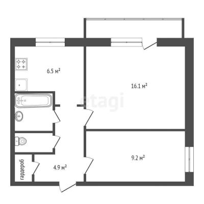 Лот: 20762019. Фото: 1. Продам 2-комн. кв. 40.4 кв.м... Квартиры, студии