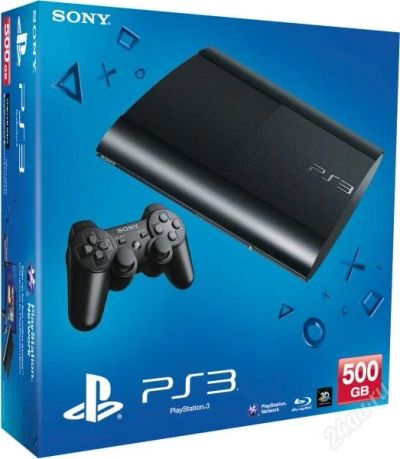 Лот: 2764918. Фото: 1. PS3 Super Slim 500GB GT5 Uncharted... Игровые приставки, консоли