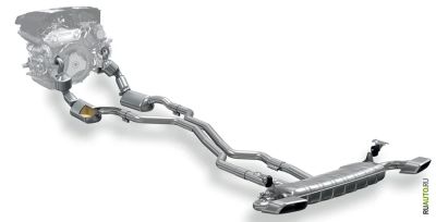 Лот: 3954342. Фото: 1. Глушитель на porsche cayenne банка. Выхлопная система
