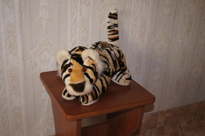 Лот: 4069772. Фото: 1. Мягкий тигренок на замочке. Мягкие