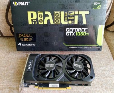 Лот: 19131275. Фото: 1. Palit GeForce GTX 1050 Ti. Видеокарты