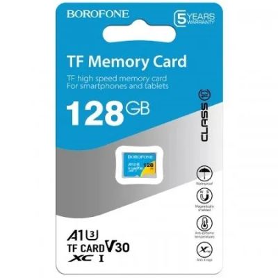 Лот: 25795642. Фото: 1. КАРТА ПАМЯТИ BOROFONE MICRO 128GB... Карты памяти