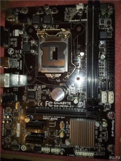Лот: 8507693. Фото: 1. Материнская плата Gigabyte GA-H81M-S1... Материнские платы