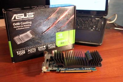 Лот: 8727383. Фото: 1. ASUS nVidia GeForce GT 610 1GB. Видеокарты