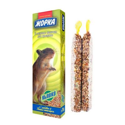 Лот: 17767425. Фото: 1. ЖОРКА палочки для грызунов Яблоко... Корма