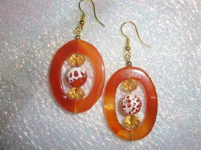 Лот: 1399251. Фото: 1. Ручная зборка,серьги"Далекая планета... Серьги, каффы