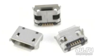 Лот: 13774529. Фото: 1. Разъём (гнездо) micro USB вариант... Разъёмы