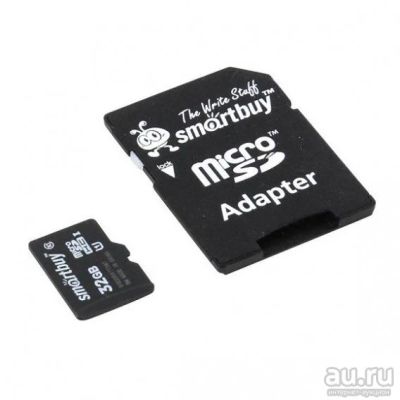 Лот: 14291814. Фото: 1. Карта памяти microSDHC SmartBuy... Карты памяти