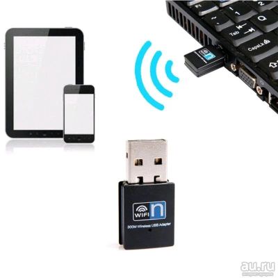 Лот: 13459856. Фото: 1. Wi-Fi адаптор Mini 300Mbps 802... Шлейфы, кабели, переходники