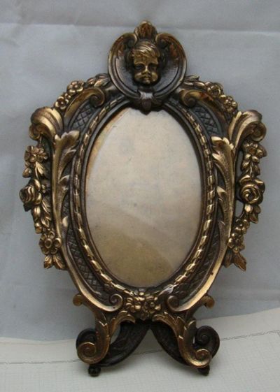 Лот: 17545282. Фото: 1. Рамка под фотографию бронзовая... Другое (антиквариат)