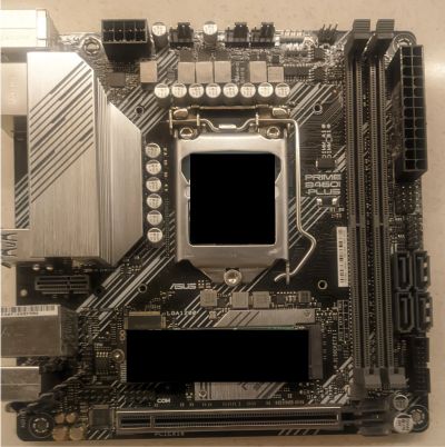 Лот: 24929585. Фото: 1. Материнская плата ASUS PRIME B460I-PLUS... Материнские платы