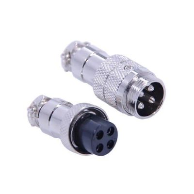 Лот: 17676242. Фото: 1. Соединительный разъем GX16 4pin... Разъёмы
