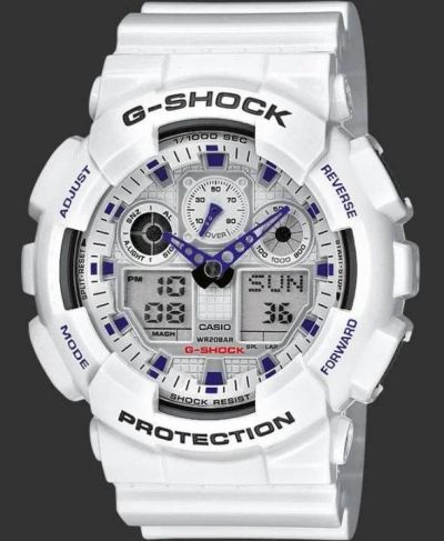 Лот: 11029347. Фото: 1. Часы Casio G-Shосk GA-100 Белые. Другие наручные часы