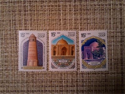 Лот: 10893757. Фото: 1. 1991, март. Архитектурные памятники... Марки