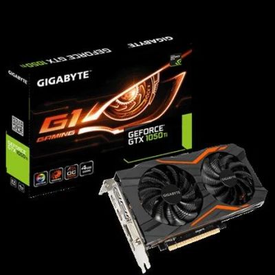 Лот: 9989440. Фото: 1. GTX1050Ti Gigabyte G1 Gaming 4G... Видеокарты