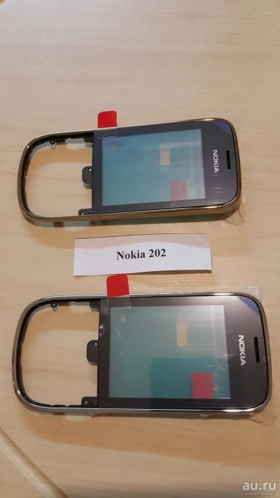 Лот: 8829097. Фото: 1. Nokia 202 сенсор + передняя панель... Дисплеи, дисплейные модули, тачскрины