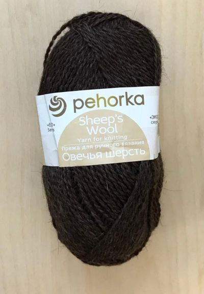 Лот: 18406756. Фото: 1. Пряжа Пехорка Овечья шерсть (цвет... Ткани, нитки, пряжа