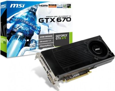 Лот: 7584759. Фото: 1. Видеокарта MSI GeForce GTX 670. Видеокарты