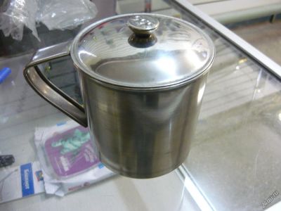Лот: 4913914. Фото: 1. кружка из нержавейки с крышкой... Туристическая, походная мебель
