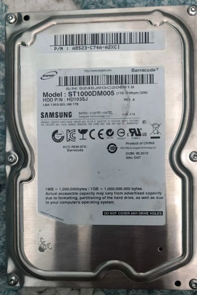 Лот: 18200468. Фото: 1. HDD 1 Тб, Seagete Sata-3, 7200... Жёсткие диски (HDD)
