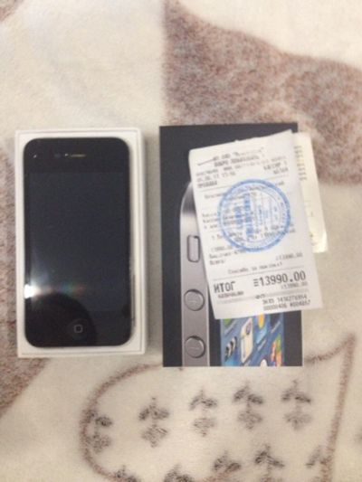 Лот: 4891986. Фото: 1. Apple Iphone 4 8gb. Смартфоны