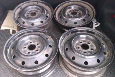 Лот: 5829650. Фото: 1. штамповка toyota caldina 14" 5х100... Диски