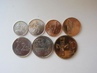 Лот: 5320946. Фото: 1. Словакия набор из 7 монет 1994-2007... Наборы монет