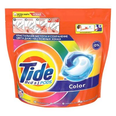 Лот: 24541361. Фото: 1. Капсулы для стирки Tide Color... Бытовая химия