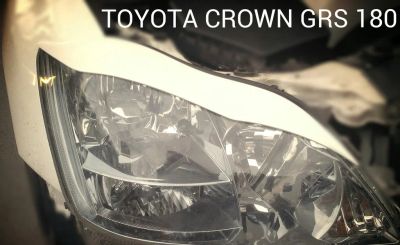 Лот: 4417724. Фото: 1. Реснички на фары Toyota Crown... Детали тюнинга