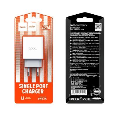 Лот: 22149709. Фото: 1. СЗУ HOCO C81A single USB port... Зарядные устройства, блоки питания, адаптеры сетевые для смартфонов