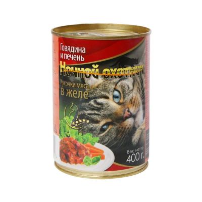 Лот: 10399507. Фото: 1. Корм Ночной Охотник Для Кошек... Корма
