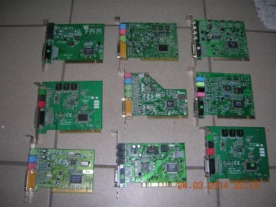 Лот: 3931007. Фото: 1. 9 звуковых плат PCI. Звуковые карты