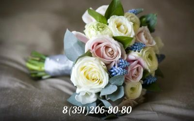 Лот: 6388584. Фото: 1. Букет свадебный. Лот 86. Свежие цветы