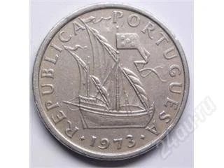 Лот: 112762. Фото: 1. Португалия. 5 эскудо 1973г. Корабль... Европа