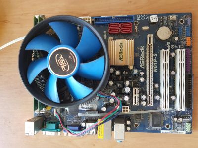 Лот: 12230225. Фото: 1. AMD Athlon x2 5600+, mb Asrock... Комплекты запчастей
