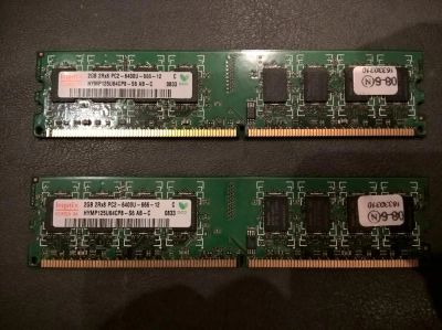Лот: 8292297. Фото: 1. Модуль памяти DDR2 Hynix 2Gb PC2-6400U... Оперативная память