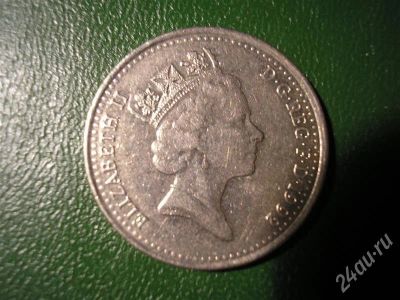 Лот: 696639. Фото: 1. 10 пенсов английских 1992. Великобритания и острова