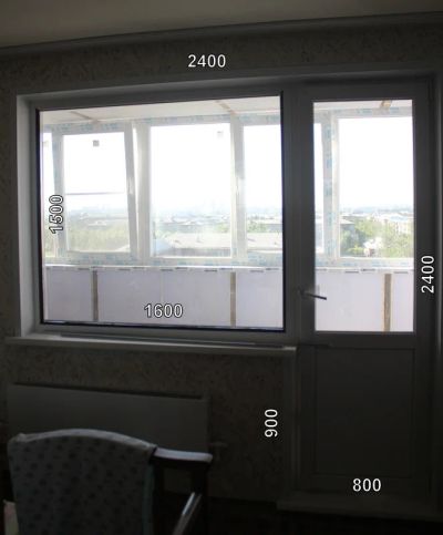 Лот: 5777842. Фото: 1. Балконный блок -- окно + дверь... Окна, балконы
