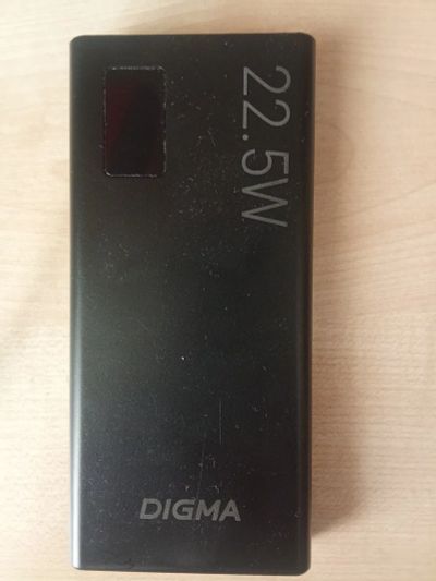 Лот: 24915223. Фото: 1. Power Bank Digma DGPF10A черный. Внешние, портативные аккумуляторы для смартфонов (Power bank)
