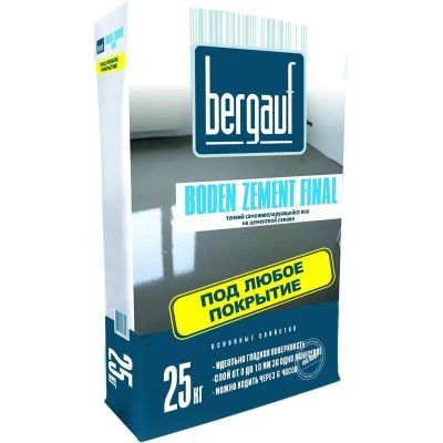 Лот: 8886377. Фото: 1. Бергауф Boden Zement Final, 25... Смеси, шпатлевки, цемент