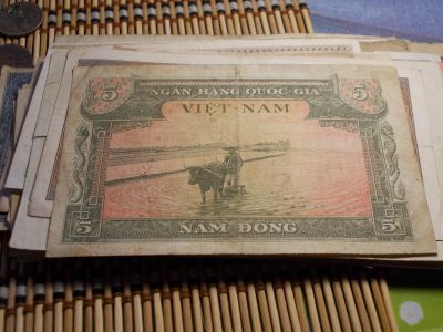 Лот: 17314826. Фото: 1. Редкие 5 донгов 1955 года-Фауна... Россия, СССР, страны СНГ