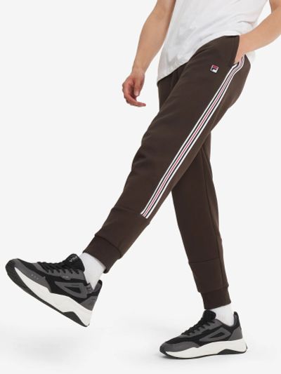 Лот: 24072955. Фото: 1. Брюки мужские FILA Heritage, Коричневый. Спортивные брюки, штаны