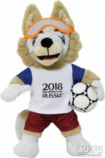 Лот: 13512400. Фото: 1. FIFA-2018 Мягкая игрушка Волк... Мягкие