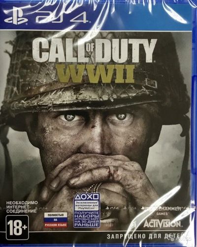 Лот: 11017564. Фото: 1. call of duty ww2 PS4 диск как... Игры для консолей