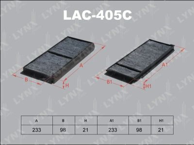 Лот: 13357213. Фото: 1. Lynx LAC-405C Салонный фильтр. Расходные материалы