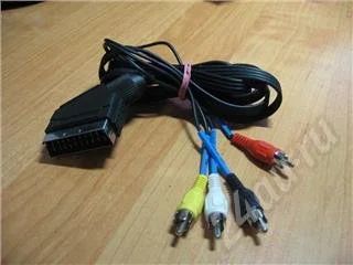 Лот: 486124. Фото: 1. scart-тюльпан 1,5 метра. Шнуры, кабели, разъёмы