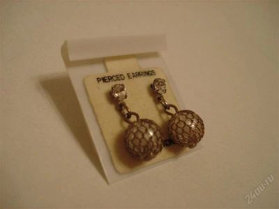 Лот: 2070358. Фото: 1. Серьги-гвоздики. Серьги, каффы