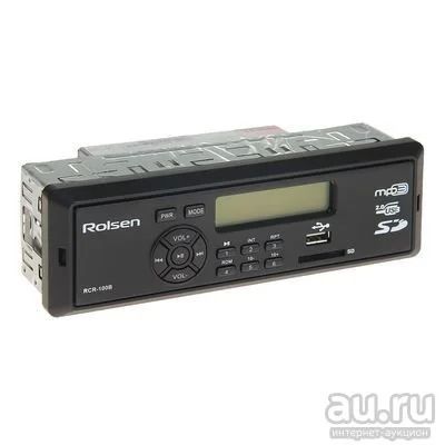 Лот: 8182505. Фото: 1. Автомагнитола Rolsen USB SD/MMS... Автомагнитолы