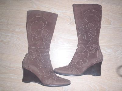Лот: 3078339. Фото: 1. Продам сапоги зимние нат замша... Сапоги
